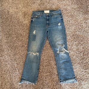 MOTHER the insider crop step fray